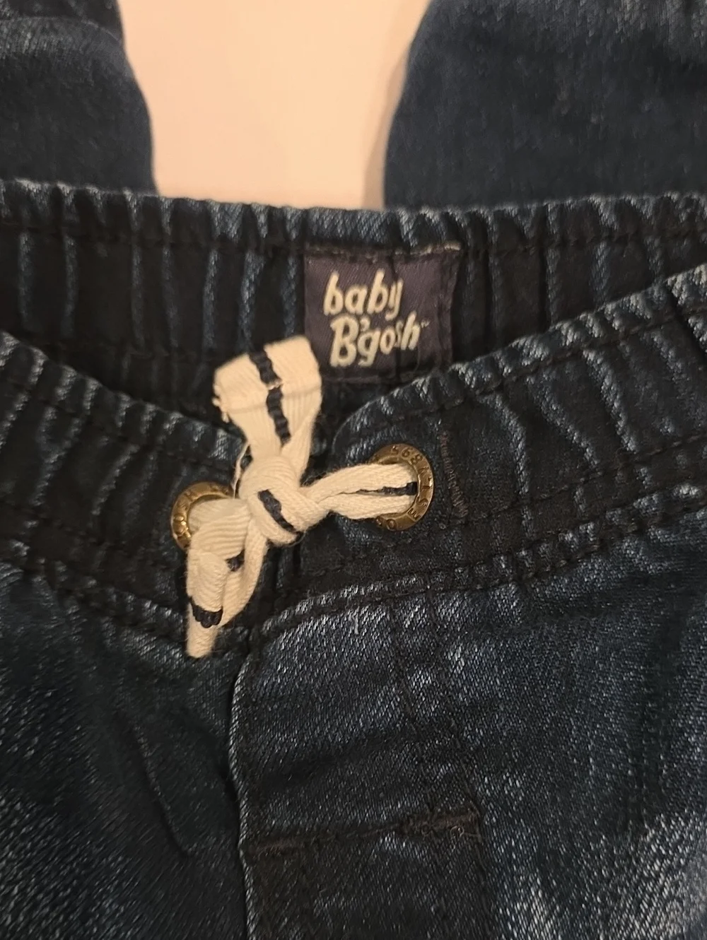 Baby B Gosh Dark Blue Pull-On Denim Jogger Pants 18m
